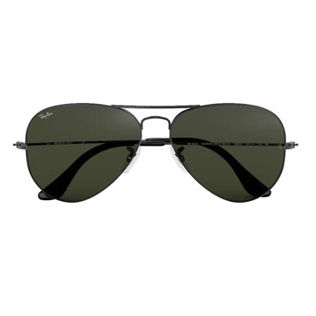 Ray Ban-Aviator飛行員款金屬槍色框綠色經典鏡片3025-w0879