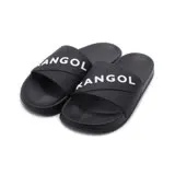 KANGOL 袋鼠 立體LOGO運動拖鞋 黑 6025220120 女鞋