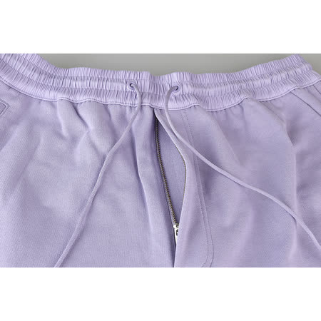 Y-3褲延字母LOGO經典純棉運動短褲(紫)