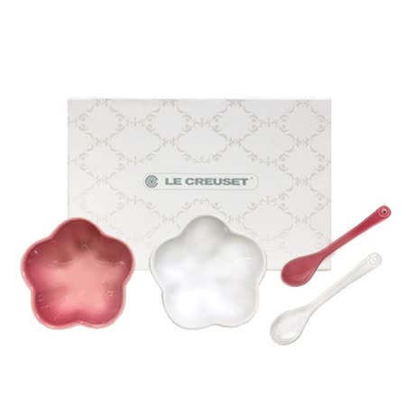 【LE CREUSET】
瓷器迷你花碗附匙2入