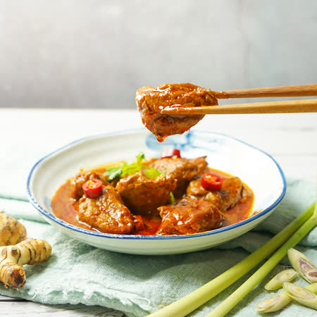 【即饗】蔬食調理包- 馬來西亞系列-冷當咖哩齋雞 (250克 x 1盒)