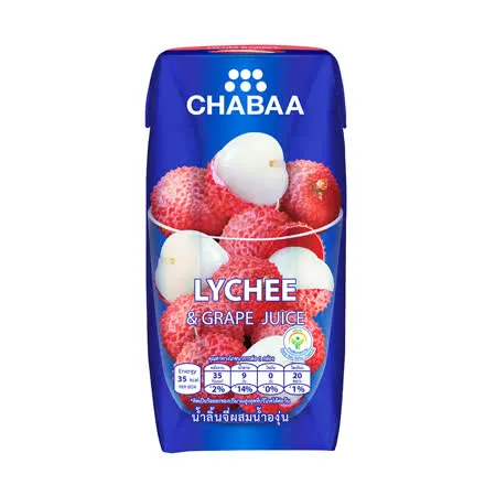 泰國《CHABAA》啜吧-荔枝佐葡萄果汁180ml