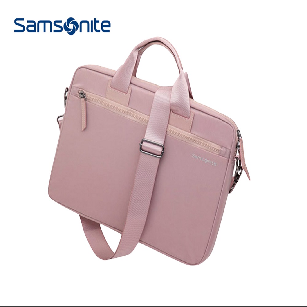 Samsonite DENDI-ICT BP5*002 13.3吋 筆電手提包 電腦包(附肩背帶)-櫻花粉