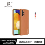 DUX DUCIS SAMSUNG Galaxy A52/A52 5G YOLO 金邊皮背殼 #手機殼 #保護殼 #保護套 粉色
