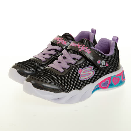 SKECHERS 女童系列 SWEETHEART LIGHTS 燈鞋 - 302304LBKMT