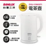 SANLUX 台灣三洋 1.8L雙層防燙保溫電茶壺 DSU-S1805TI