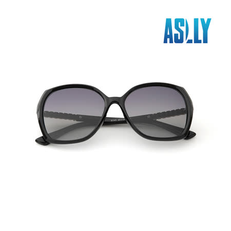 鑲鑽墨黑梯形墨鏡