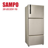SAMPO 聲寶 530L三門一級能變頻冰箱 SR-B53DV-Y6-含基本安裝+舊機回收