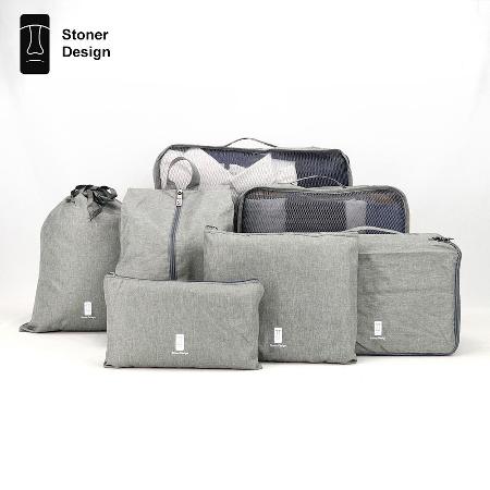 【Stoner Design 】旅遊收納七件組 衣物收納袋 盥洗用品包 拉鍊包 束口袋 鞋袋