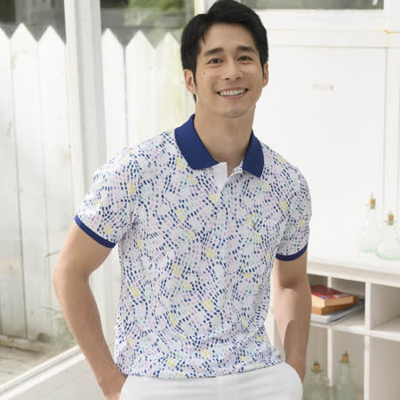 【LEIDOOE】繽紛點點休閒男短POLO衫(16772)