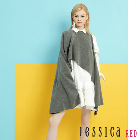 JESSICA RED - 簡單優雅荷葉造型洋裝