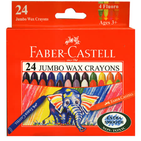 FABER
大象粗芯蠟筆24色