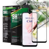 NISDA 完美滿版玻璃保護貼 for Sugar C60 使用-黑色