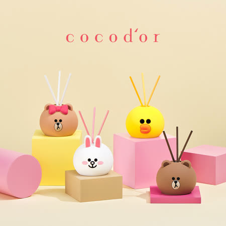 cocodor BROWN & FRIENDS造型系列擴香瓶50ml-熊美(莓果冰茶)【官方直營】