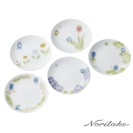 Noritake x 哆啦A夢
花卉 圓盤16.1CM五件組