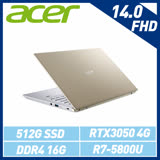 Acer 宏碁Swift X SFX14-41G-R2FK 金 14吋筆電
