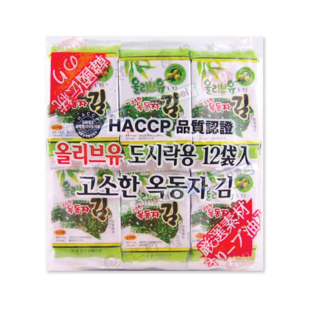 【韓國】海苔(綠) 12入 / 5入