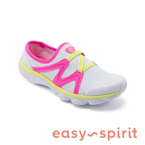 【Easy Spirit】seRIPTIDE2 透氣彈性布輕量型休閒鞋(拼接白)