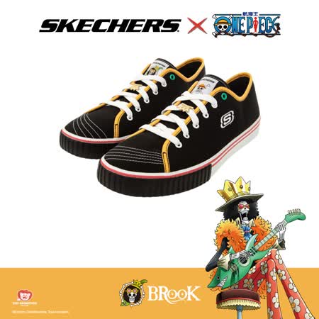 SKECHERS 男 ONE PIECE聯名款 - 布魯克 V'LITES - 894038BKW