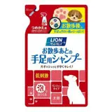 日本【獅王】漂亮寵物散步後手足清潔泡泡慕斯-犬用220ml(補充包)