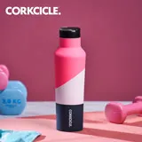 美國CORKCICLE Color Block系列三層真空運動易口瓶/保溫瓶600ml-風暴粉