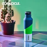 美國CORKCICLE Color Block系列三層真空運動易口瓶/保溫瓶600ml-珍珠綠