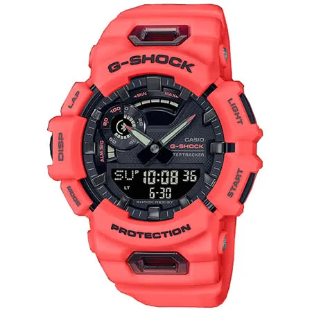 G-SHOCK 智慧藍牙連線 雙顯 男錶 矽膠錶帶 防水200米(GBA-900-4A)