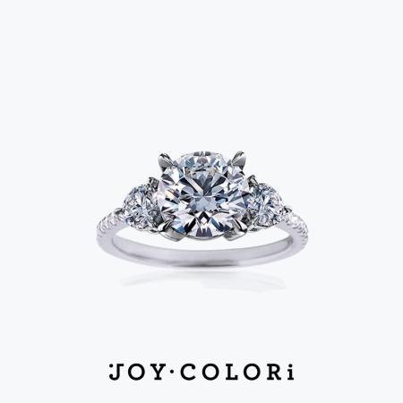 JOY COLORi王妃鋪鑽圓鑽婚戒 1.35克拉 H VS1 100%真鑽 完美車工 附GIA或IGI證書