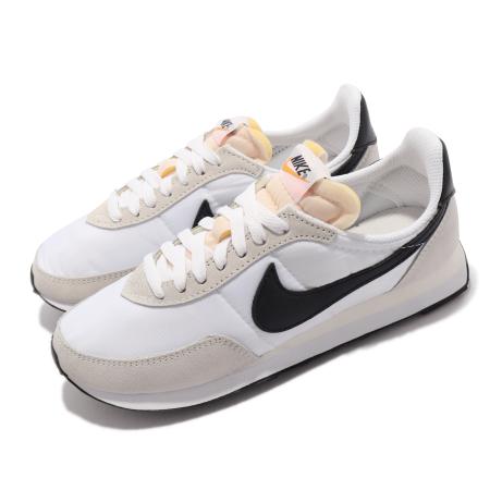 Nike 休閒鞋 Waffle Trainer 2 ESS 米白 黑 復古 女鞋 運動鞋 DA8291-100