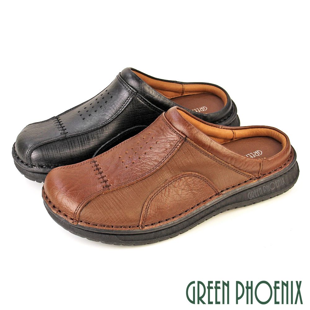GREEN PHOENIX
全真皮手縫休閒後空拖鞋