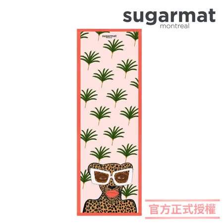 【加拿大Sugarmat】麂皮絨天然橡膠瑜珈墊(3.0mm) 時髦美洲豹Kiss & Make Up