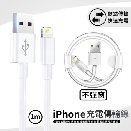 APPLE 蘋果 iPhone 一米 Lightning to USB-A 數據傳輸 充電線 100cm