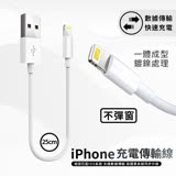 APPLE iphone 蘋果 25cm Lightning to USB-A  數據傳輸 充電線 短線