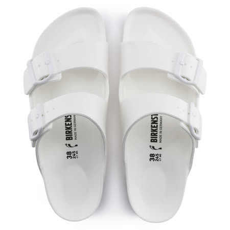 Birkenstock 勃肯 EVA系列 Arizona 白色 防水雙槓拖鞋
