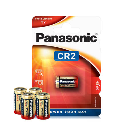 Panasonic 國際牌 CR2 CR2A 一次性鋰電池 3V 拍立得 Mini 25 50適用 (4顆入-吊卡包裝)