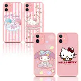 正版授權 iPhone 12 mini 5.4吋 粉嫩防滑保護殼 Hello Kitty 凱蒂貓/My Melody 美樂蒂/Kikilala 雙子星