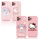 正版授權 iPhone 11 Pro Max 6.5吋 粉嫩防滑保護殼 Hello Kitty 凱蒂貓/My Melody 美樂蒂/Kikilala 雙子星