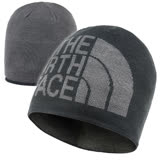 【美國 The North Face】經典登山_大Logo彈性雙面載針織保暖帽子/AKND-G92 黑/瀝灰