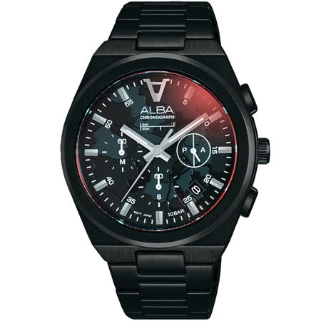 ALBA 雅柏 東京印象計時手錶-41mm VD53-X380SD(AT3H61X1)