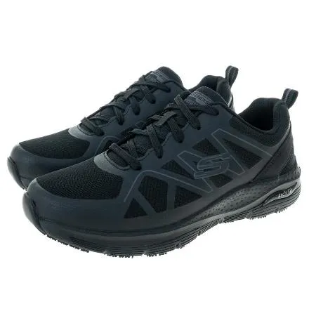 SKECHERS 男工作鞋系列 ARCH FIT SR-AXTELL 寬楦款 - 200025WBLK