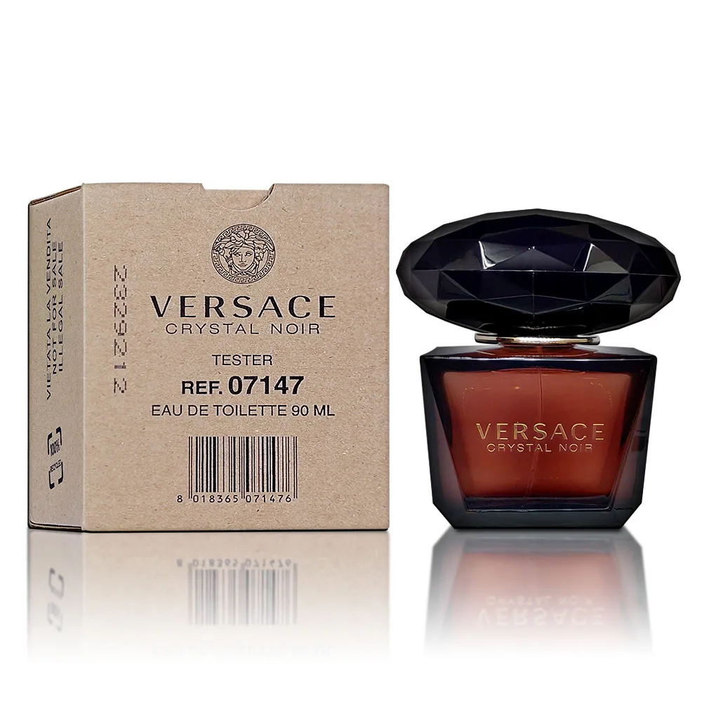 Versace 凡賽斯 Crystal Noir 星夜水晶女性淡香水 90ML TESTER 環保包裝 兩款外盒隨機出