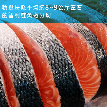 【嚴選砥家】智利鮭魚輪切厚片 淨重400G ★2片入★