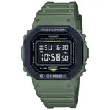 CASIO G-SHOCK 軍工潮流運動電子手錶／軍綠／DW-5610SU-3