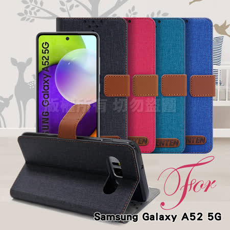GENTEN for 三星 Samsung Galaxy A52 5G 自在文青風支架皮套