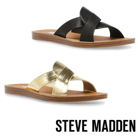 STEVE MADDEN
皮質交叉帶休閒拖鞋