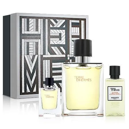 HERMES 愛馬仕 大地香水禮盒(淡香水100ml+小香5ml+沐浴精40ml)