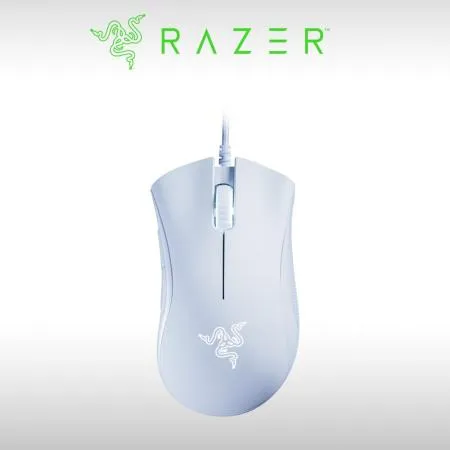 雷蛇Razer DEATHADDER ESSENTIAL 煉獄奎蛇電競滑鼠 (白) (買一送一)