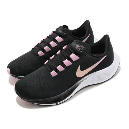 【Nike耐吉】WMNS NIKE AIR ZOOM PEGASUS 37 女 跑步鞋 黑/粉