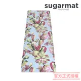 【加拿大Sugarmat】麂皮絨天然橡膠加寬瑜珈墊(3.0mm) 春之奇蹟 Pink Succulents Suede