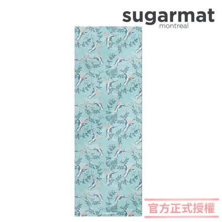 【加拿大Sugarmat】麂皮絨天然橡膠加寬瑜珈墊(3.0mm) 蜂鳥飛舞 Humming Suede